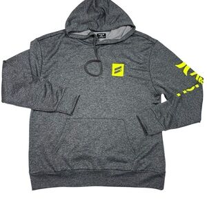 Hurley Gray Hoodie with Neon Yellow Accents